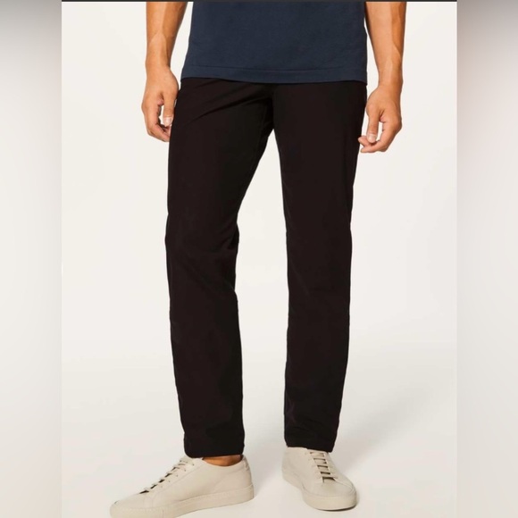 Lululemon men's ABC classic pants Black colour size 36 (M-L) - Picture 2 of 12